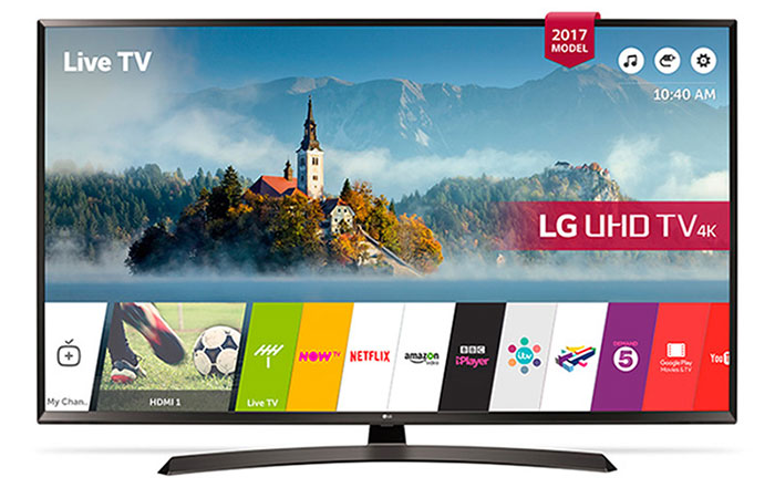 бюджетные телевизоры рейтинг LG 43UJ634V